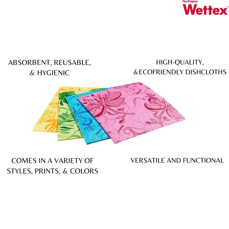 Wettex The Original 14 Pack Swedish Dishcloth for Kitchen - Eco Friendly Reusable Paper Towels - Assorted Dish Cloths for Washing Dishes - Image 4